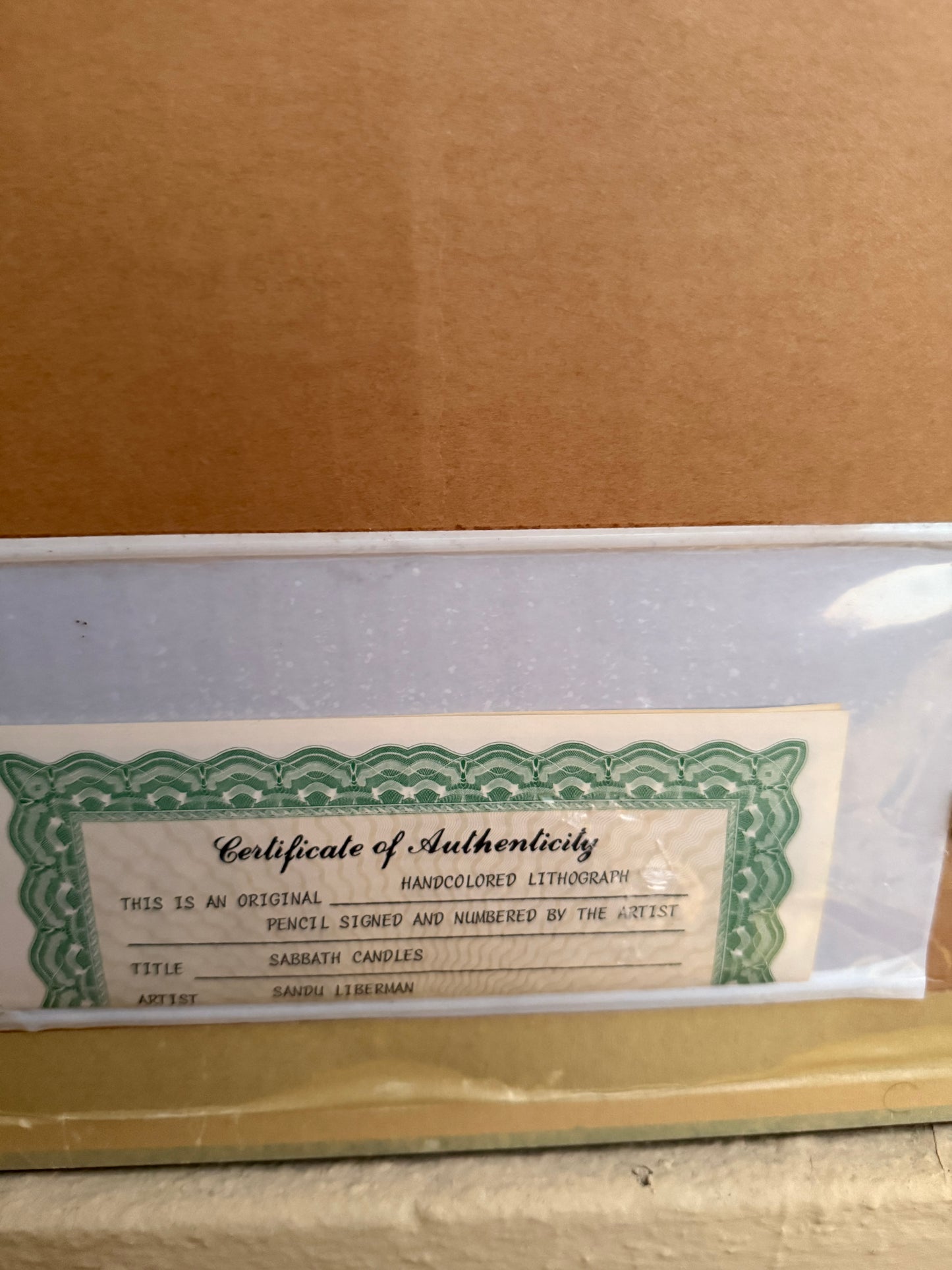 Shabbas Candles I, Sandu Liberman Signed