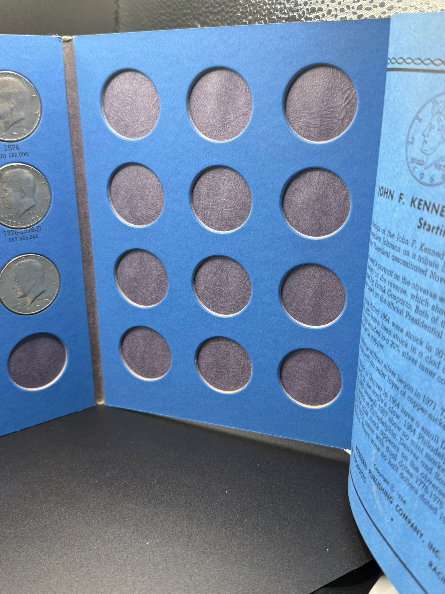 Kennedy Half Dollar Collection Book Starring 1964