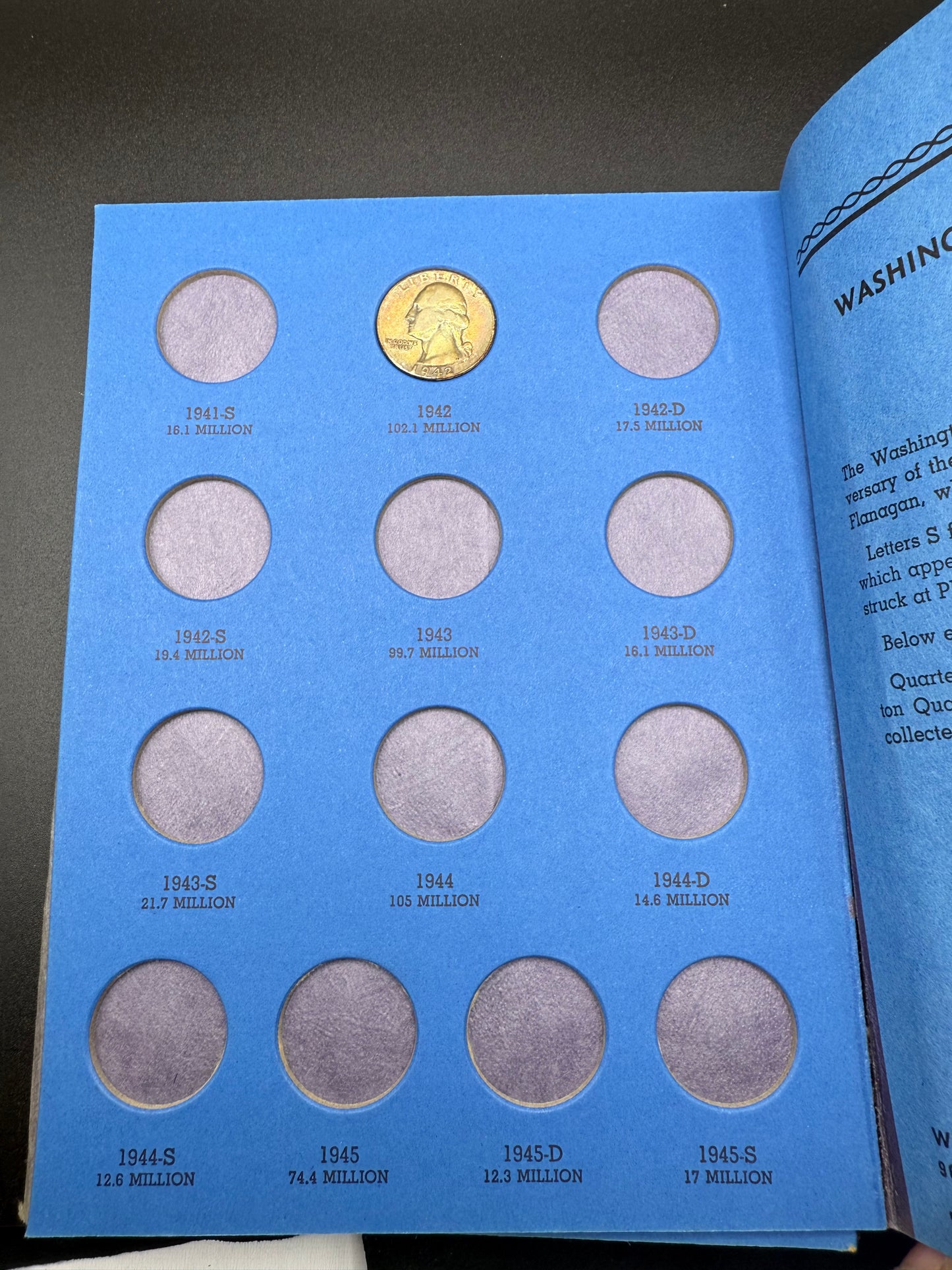 Washington Quarters Collection 1932 to 1945