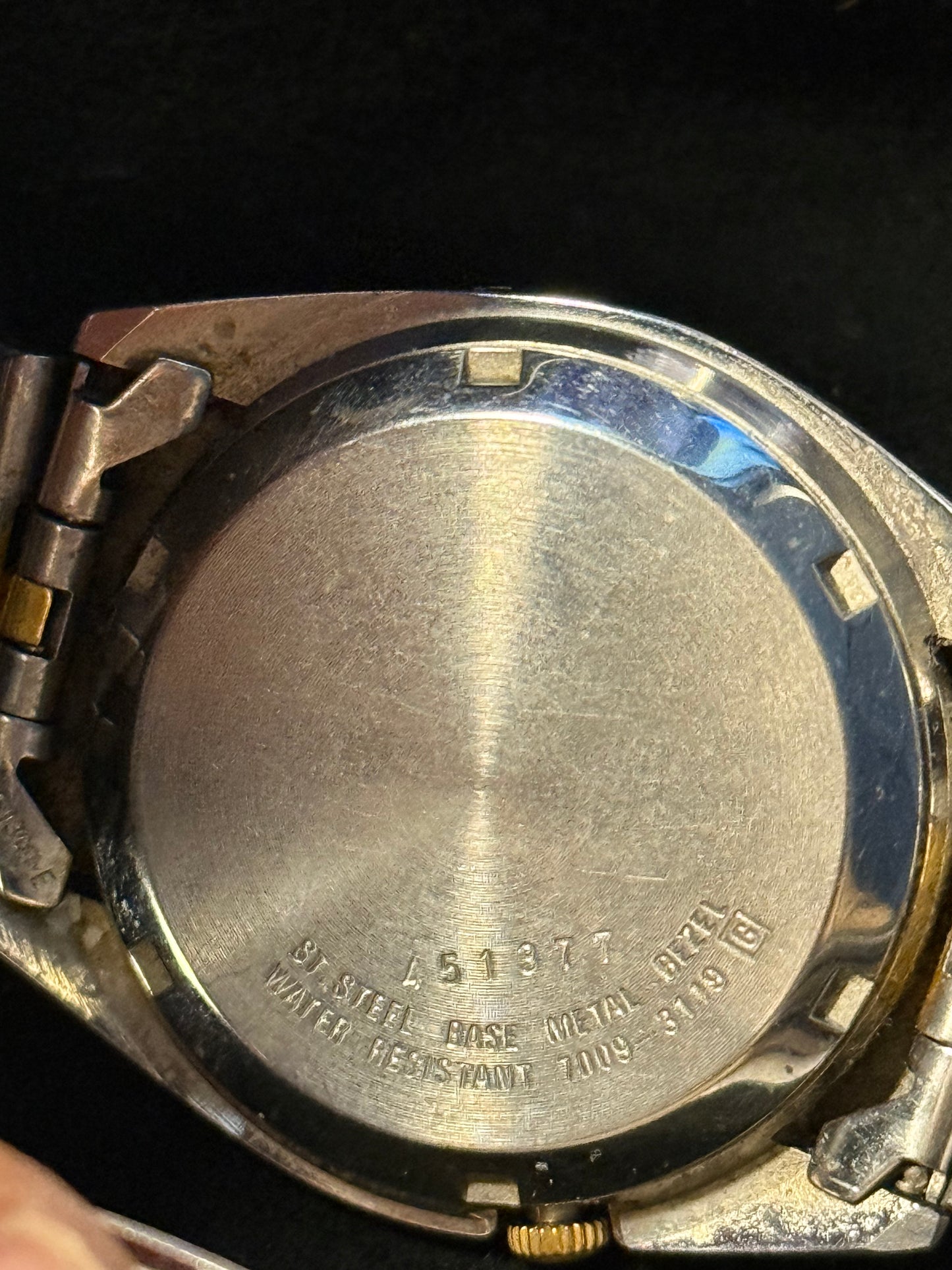 Vintage 1970's Seiko Automatic Two Tone Gold/Silver Watch