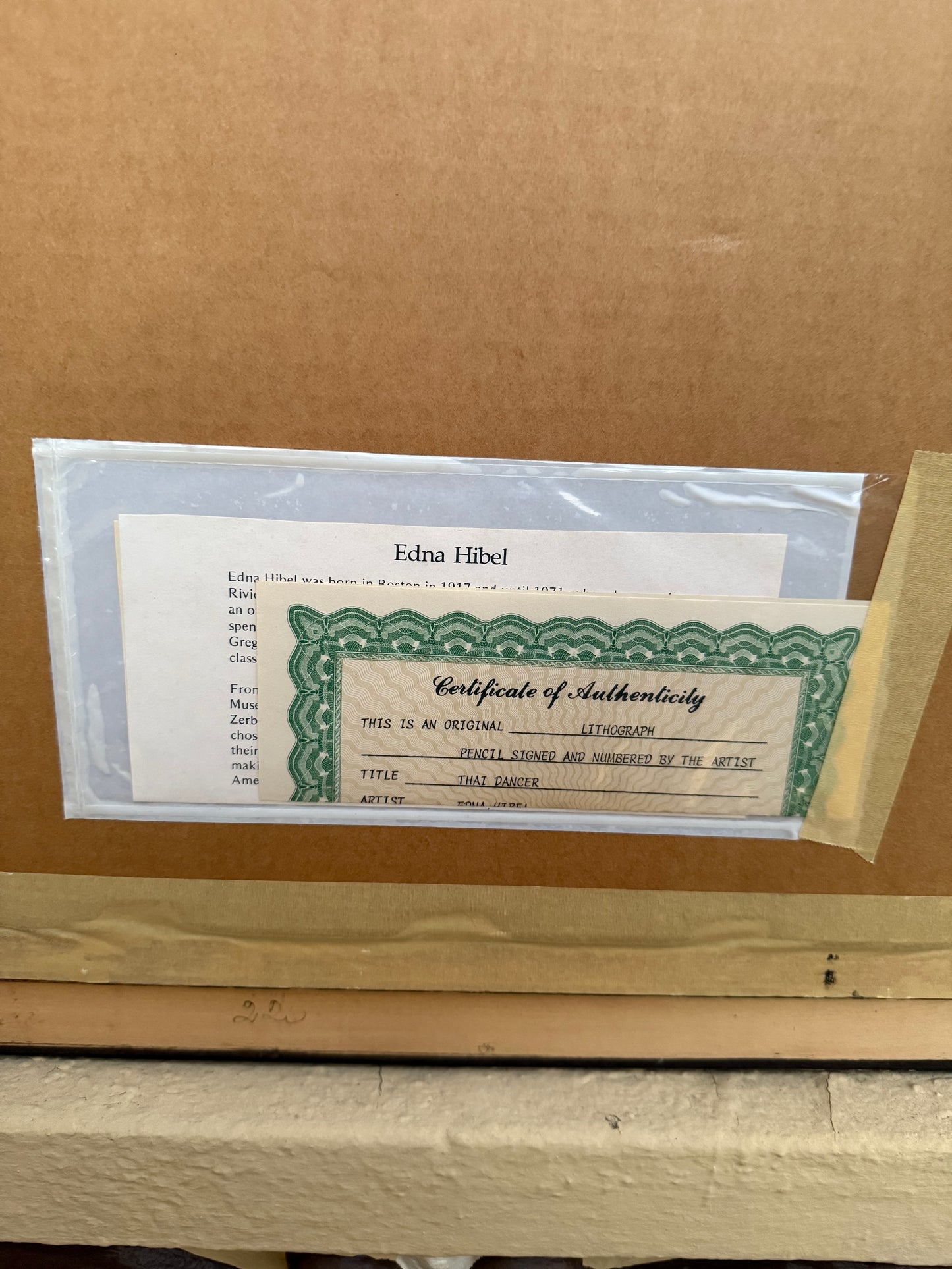 Edna Hibel Original Signed Thai Dancers Limited Edition Lithograph on Paper