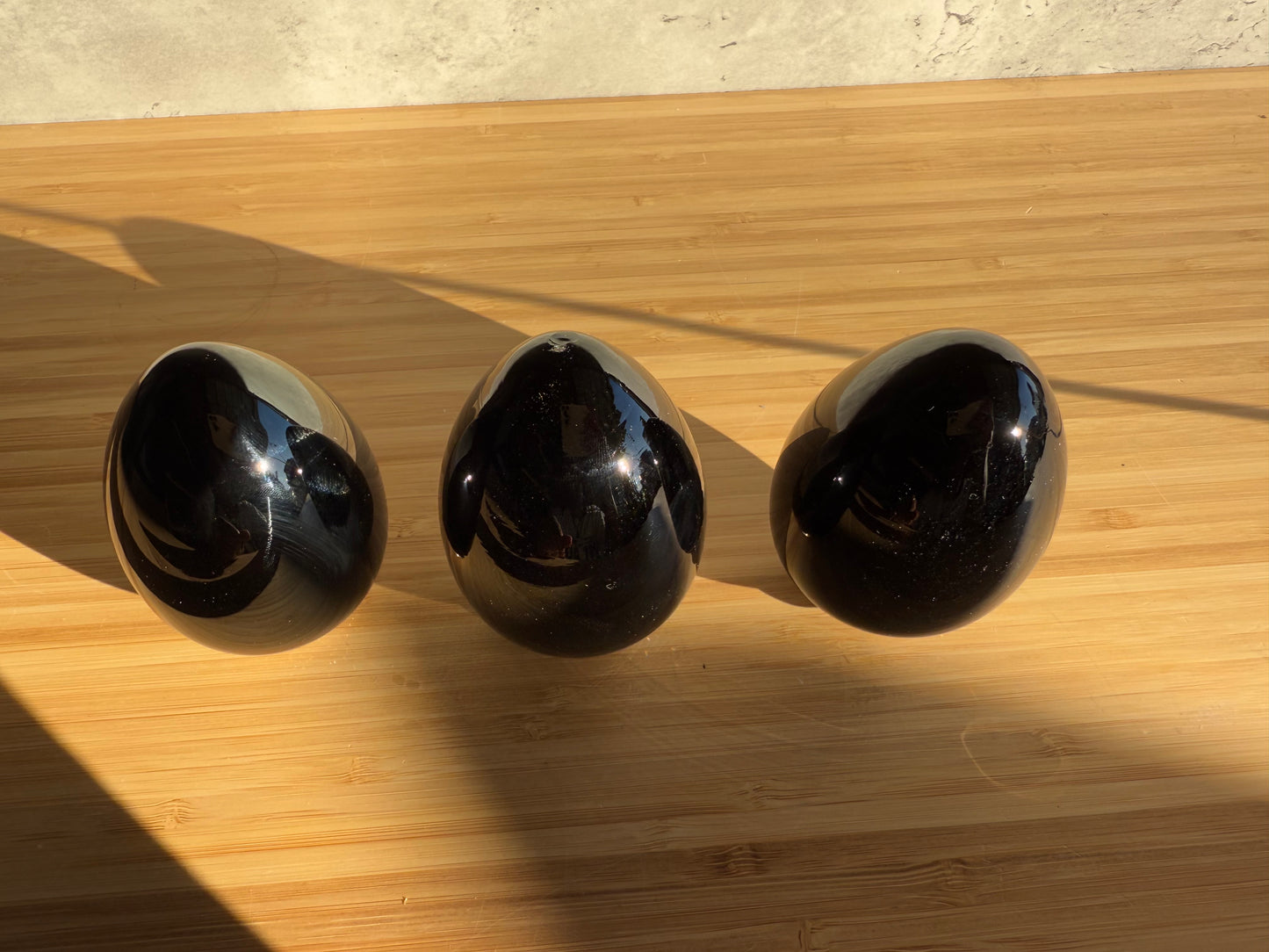 Jay Strongwater Black Enameled Jeweled Eggs