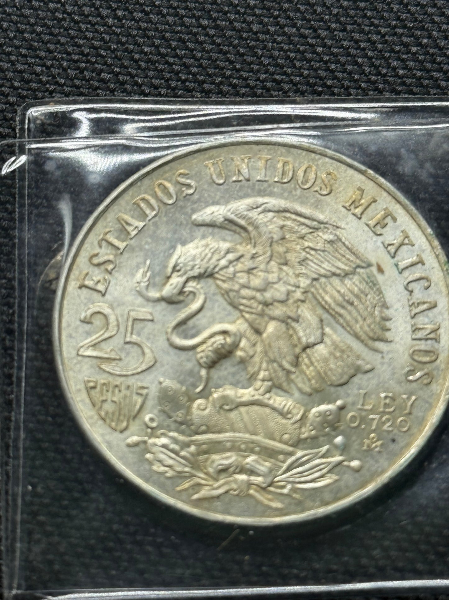 1948 Mexican 5 Pesos silver coin
