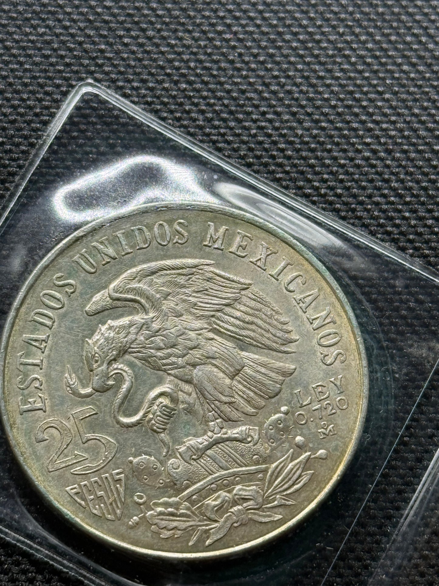 1959 5 Pesos Carranza Mexico Silver Coin