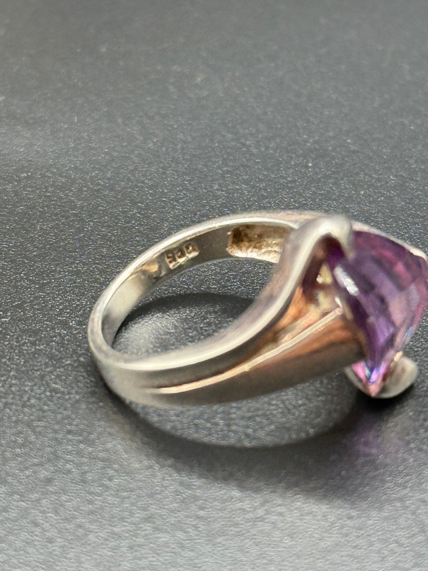 Vintage Amethyst Sterling Silver Ring