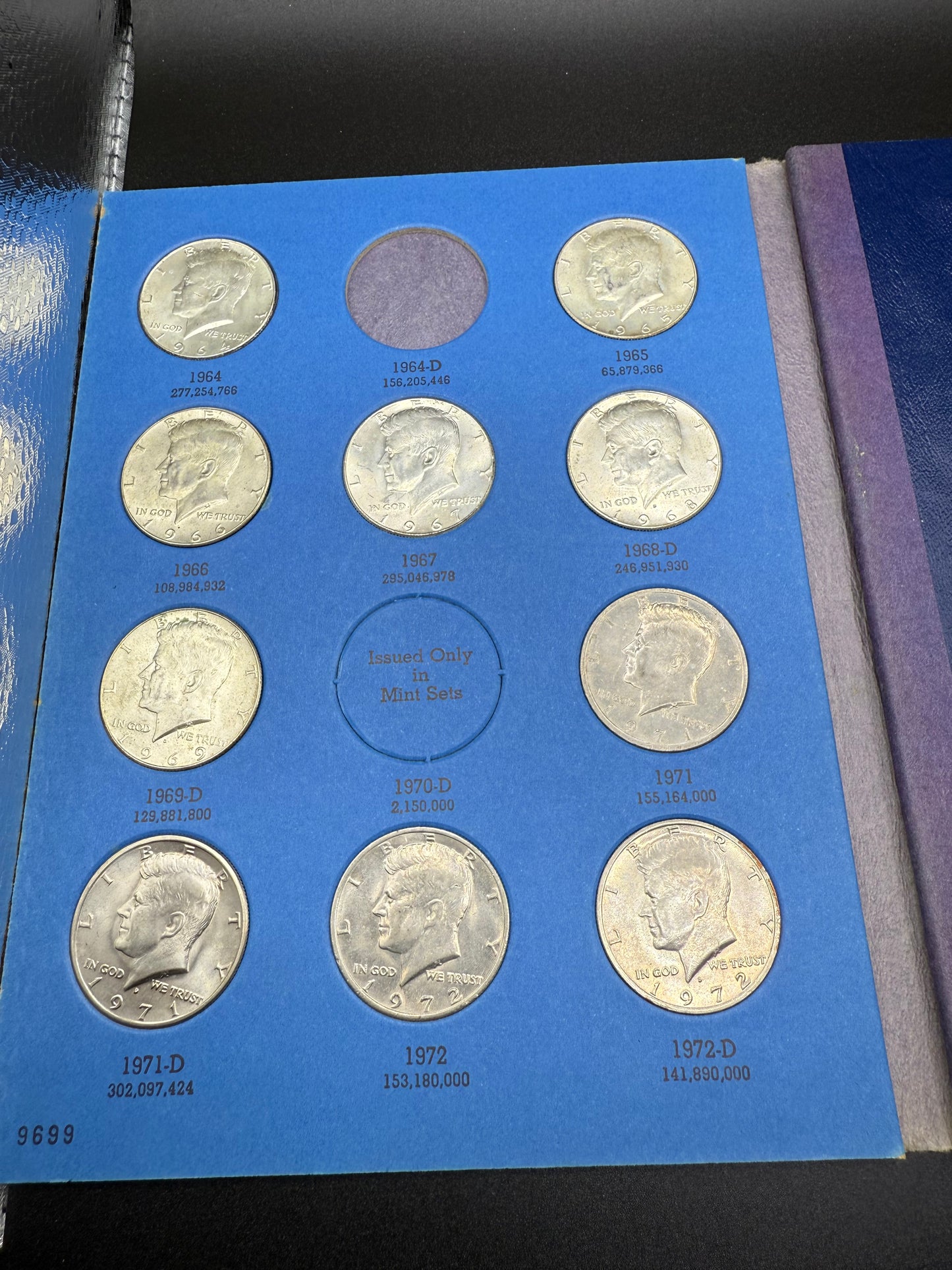 Kennedy Half Dollars set Starting 1961