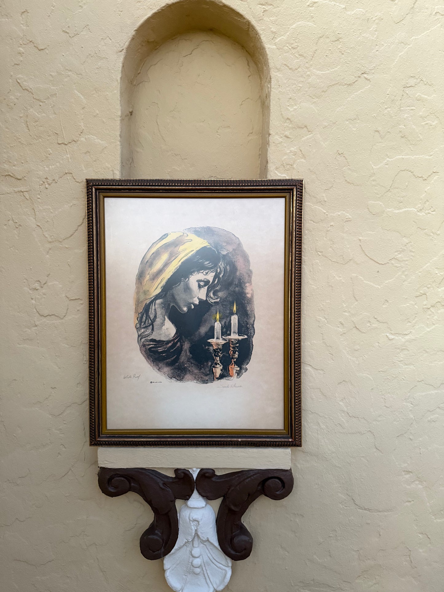 Shabbas Candles I, Sandu Liberman Signed