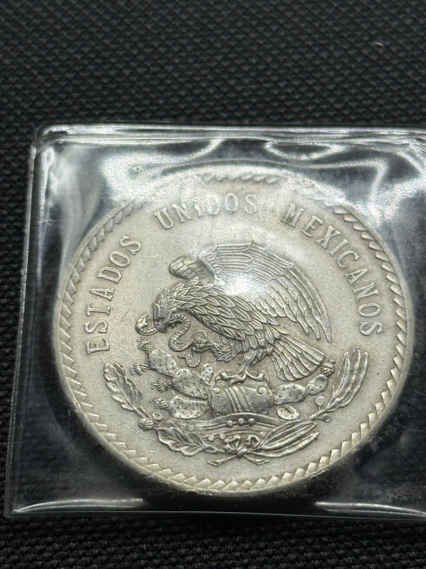 Mexico 5 Pesos 1948 Brilliant Silver Coin -Head with Headdress