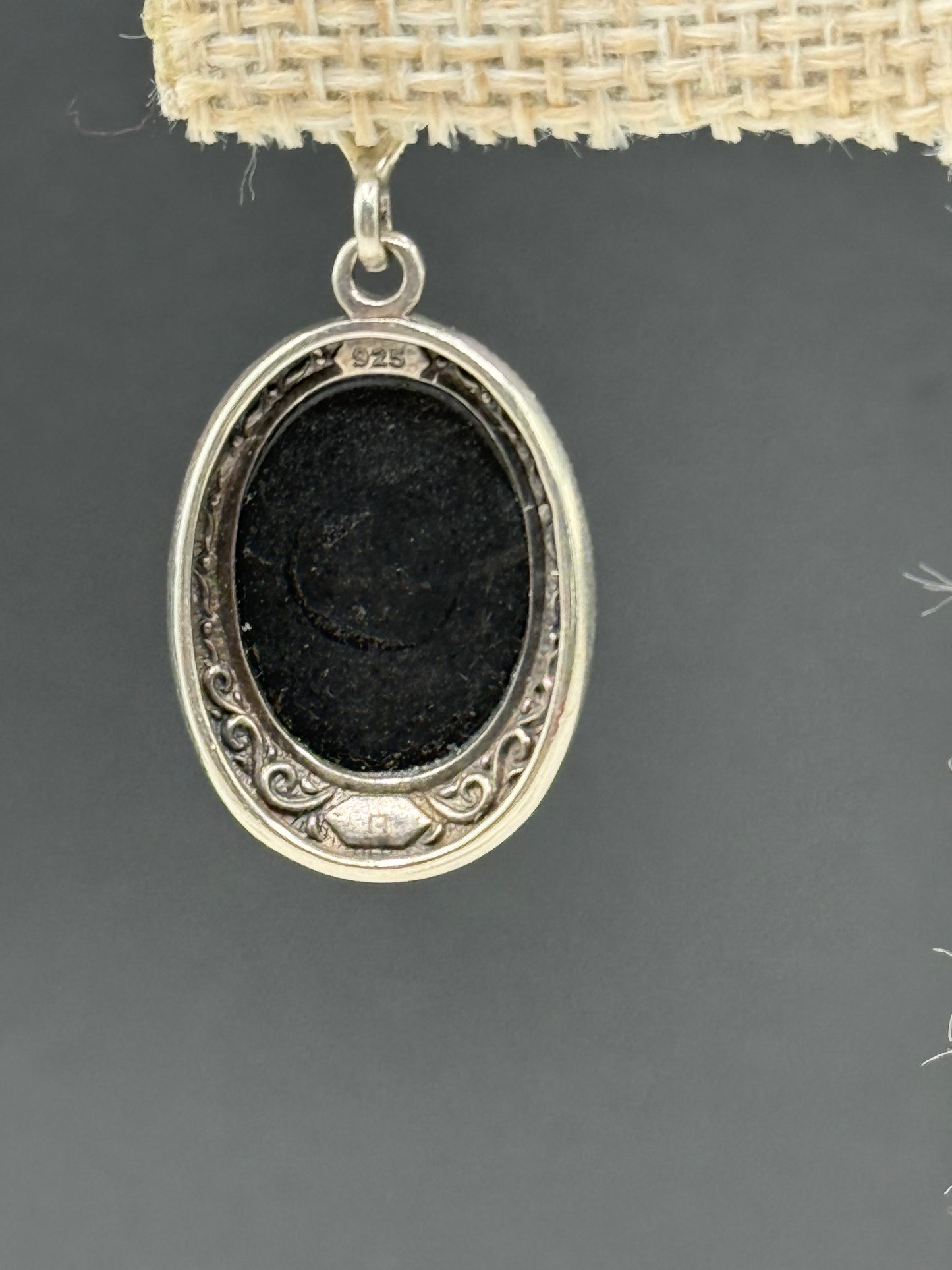 Onyx and Sterling Silver Earrings