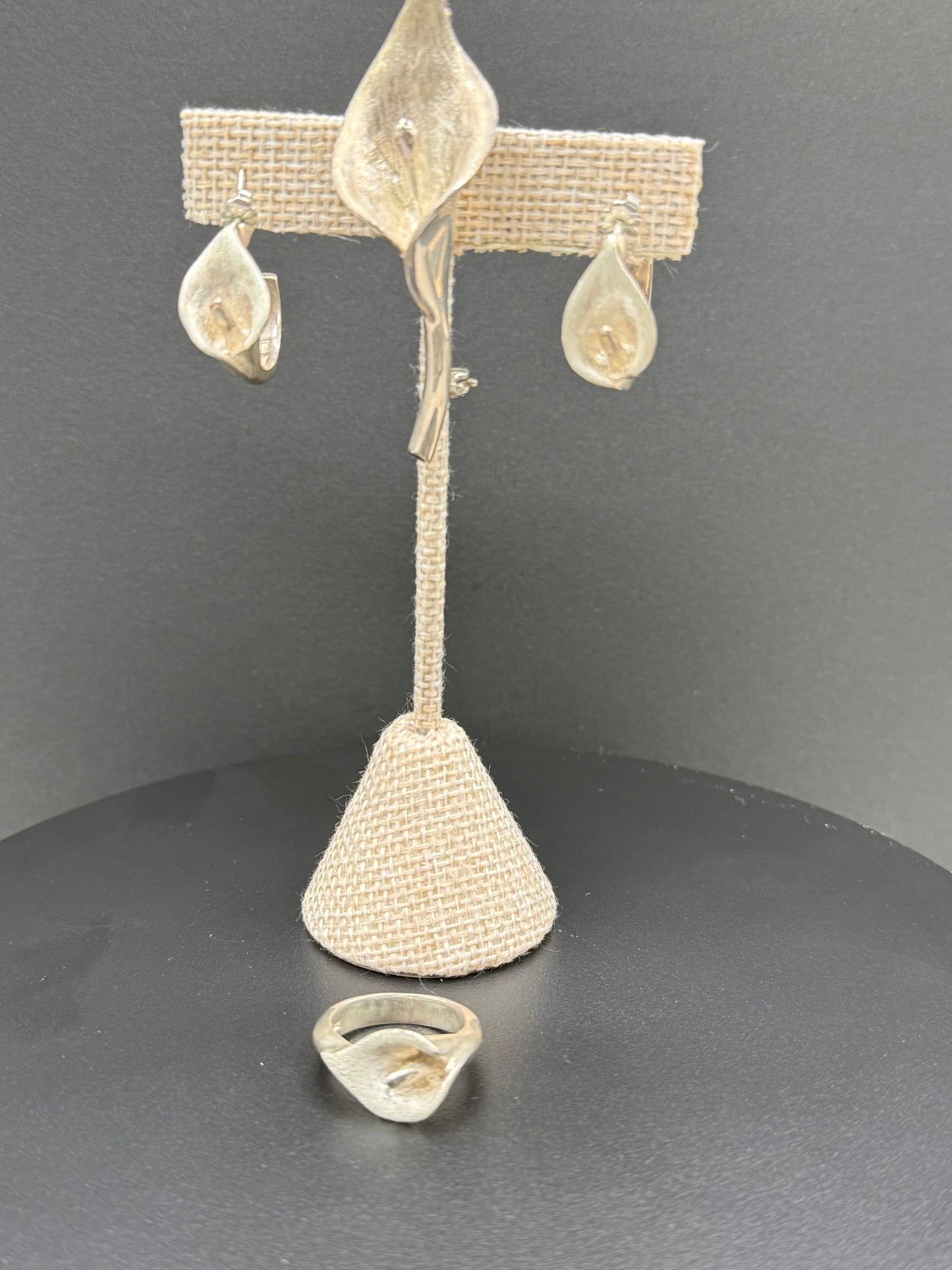 Sterling Silver Calla Lilly Jewelry Set