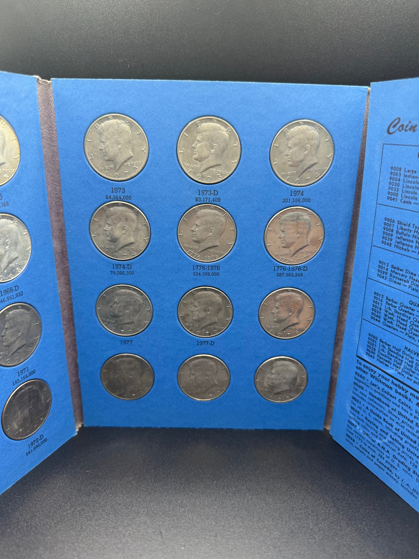 Kennedy Half Dollar Collection Book Starring 1964