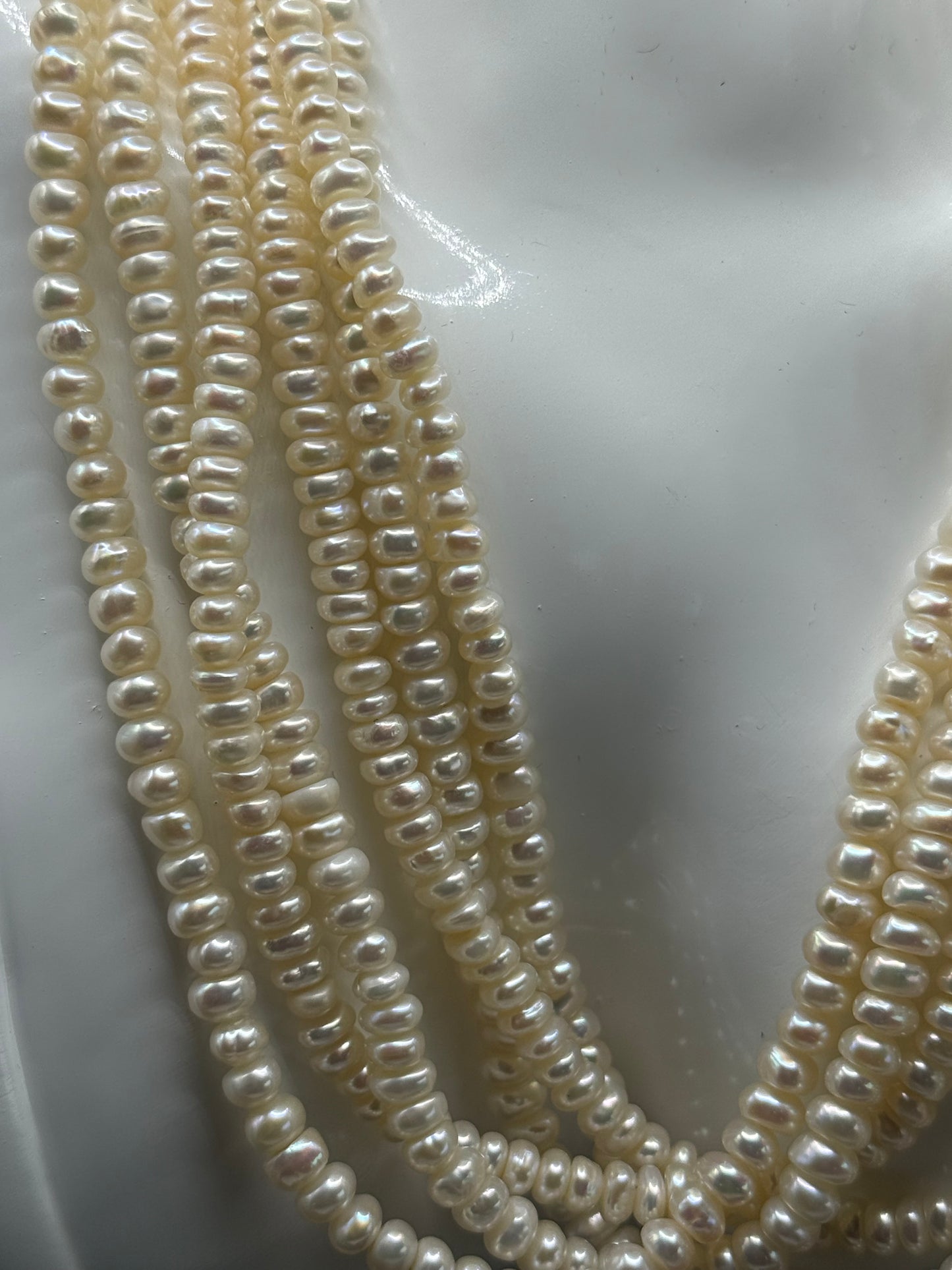 3 Strand Pearl Necklace with Bracelet