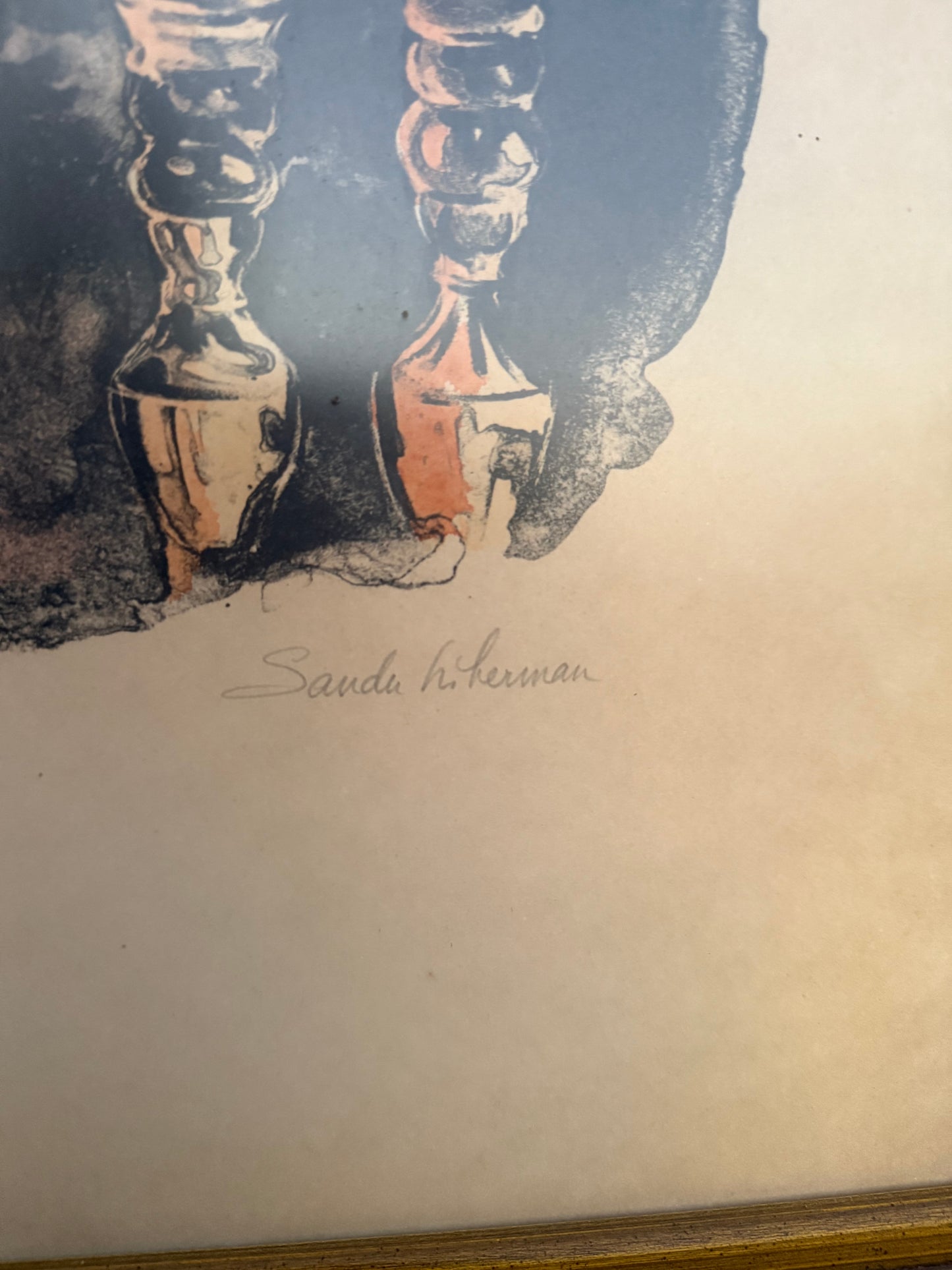 Shabbas Candles I, Sandu Liberman Signed