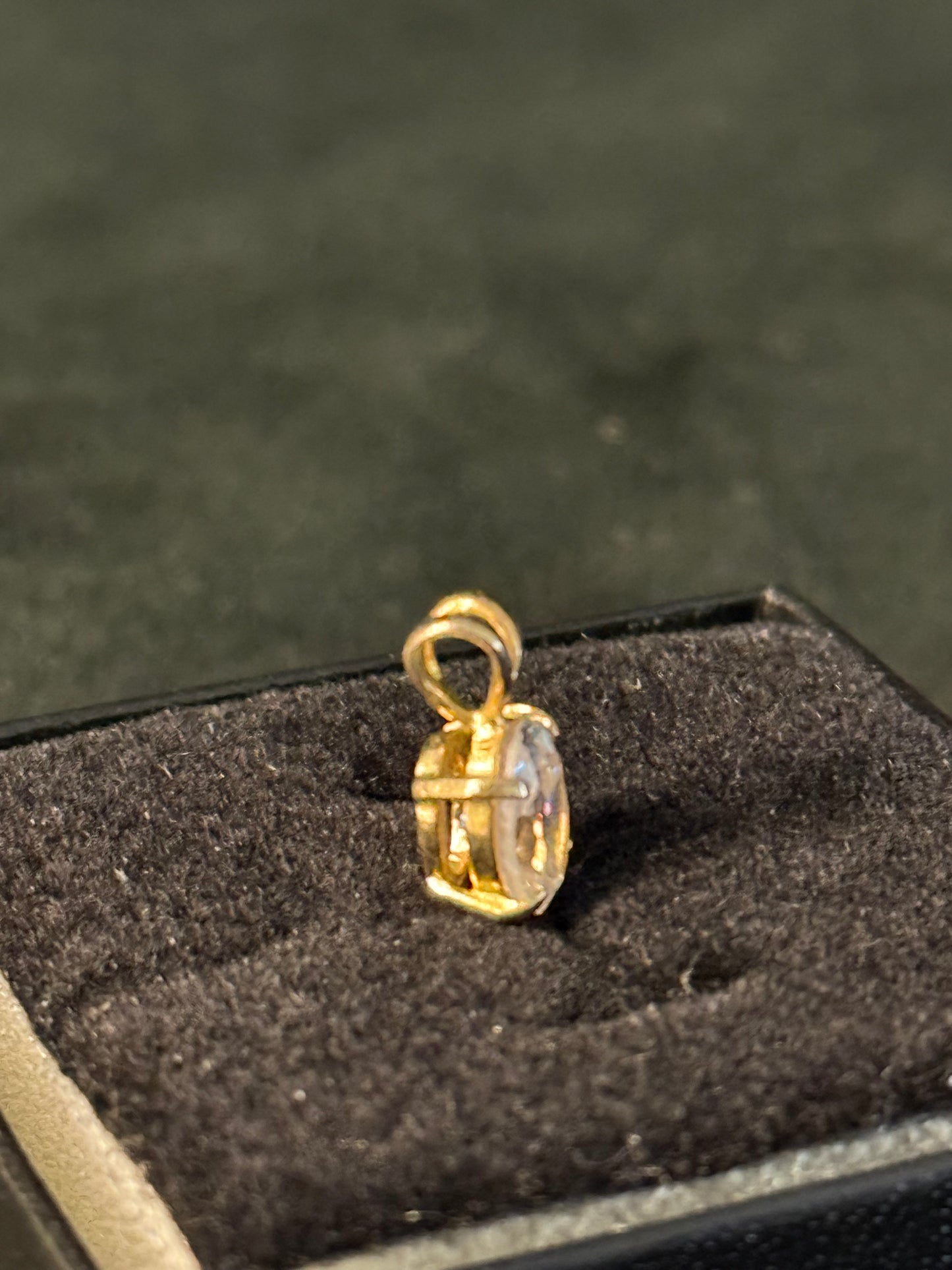 CZ and Gold Plated Pendant