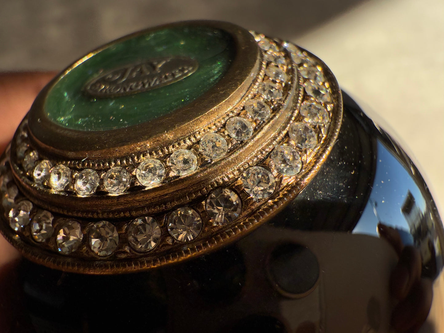 Jay Strongwater Black Enameled Jeweled Eggs