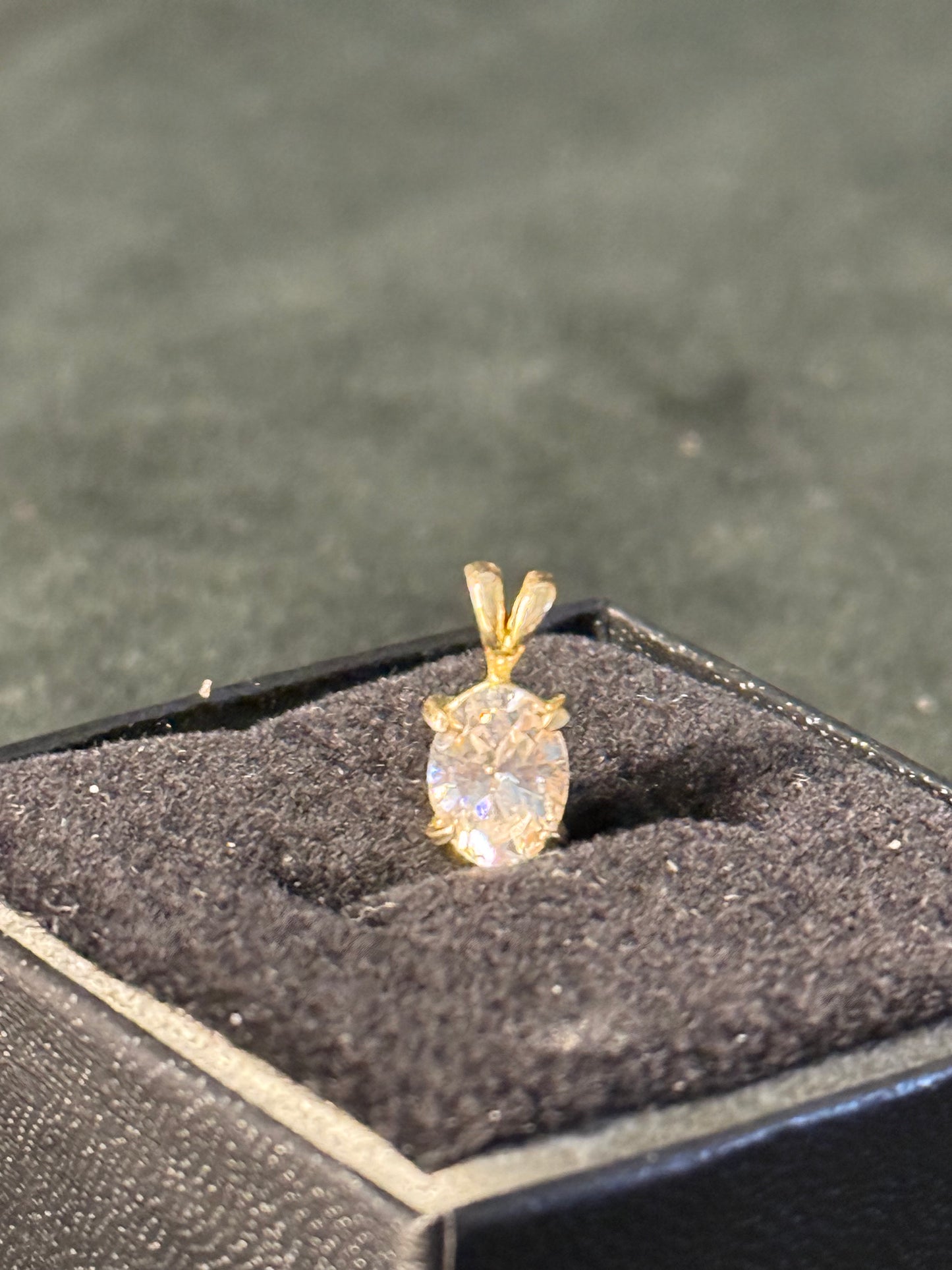 CZ and Gold Plated Pendant