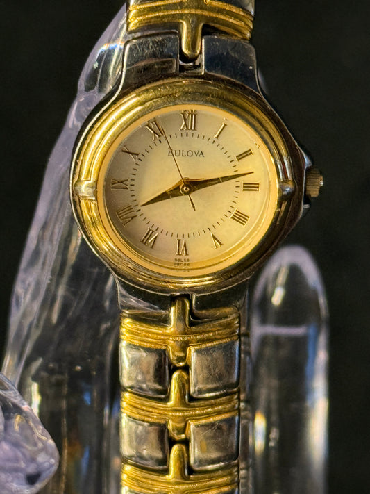 Bulova C876444 Women's Two-Tone Stainless Steel Analog Dial Quartz Watch