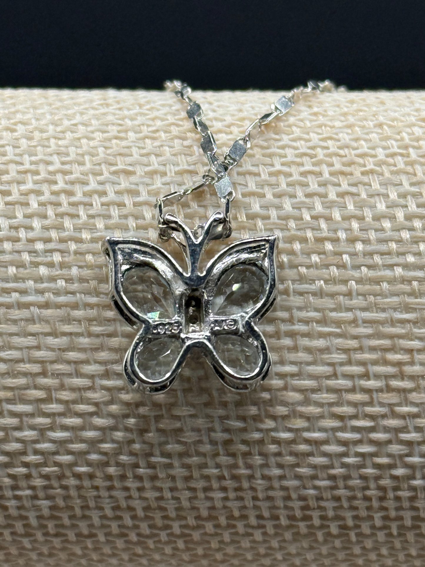 Aqua Marine and Sterling Silver Pendant and Necklace