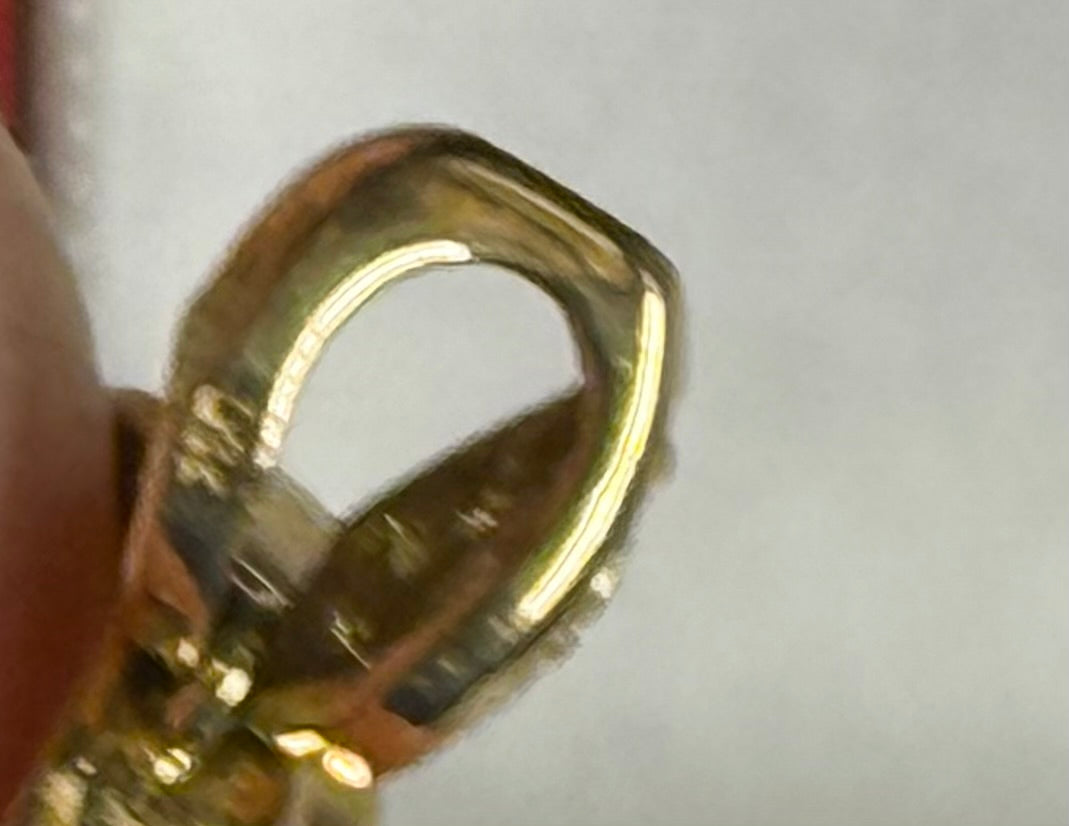 Cousiño Jewels rhodochrosite and diamond pendant in 18k Gold