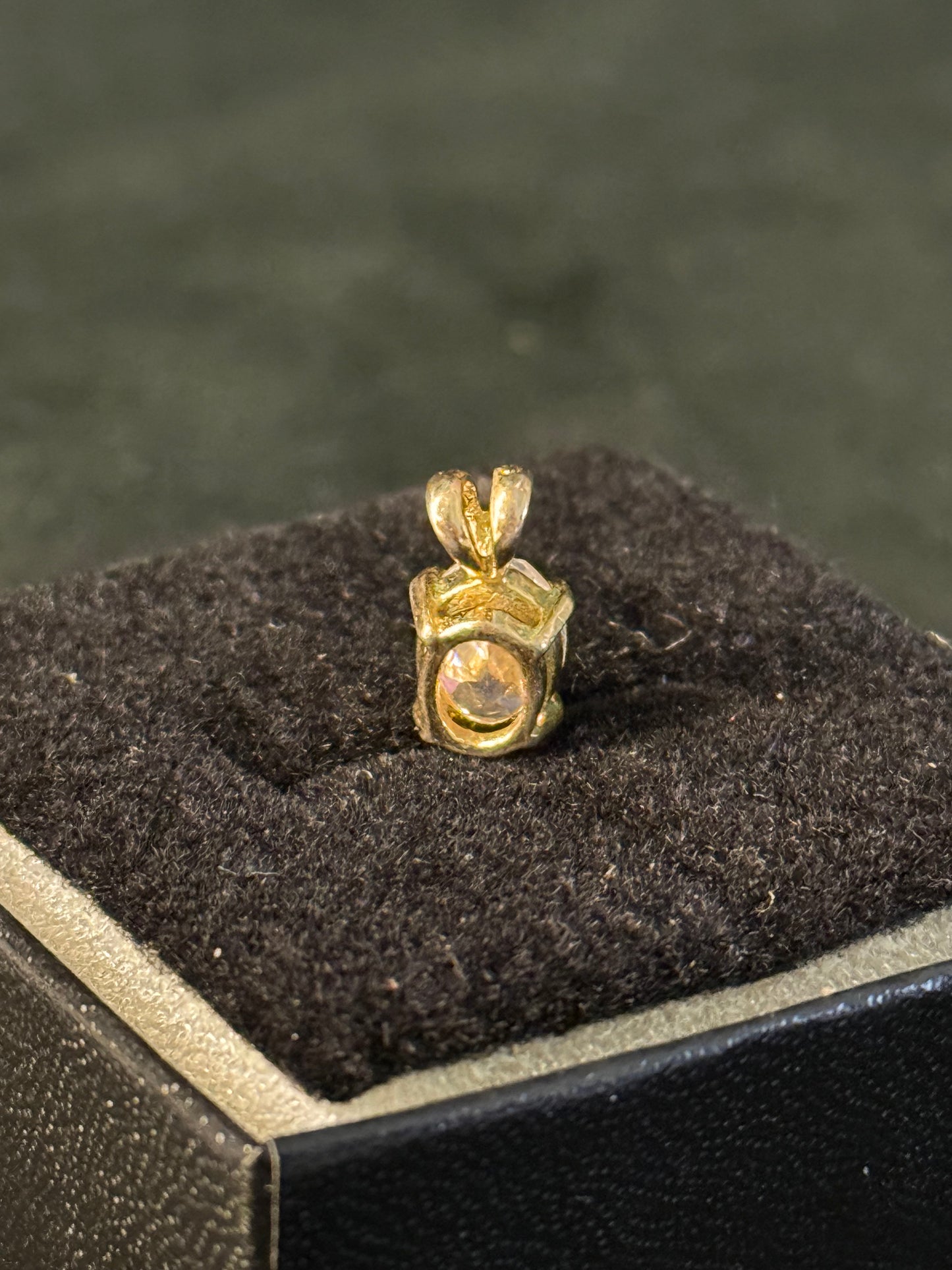 CZ and Gold Plated Pendant