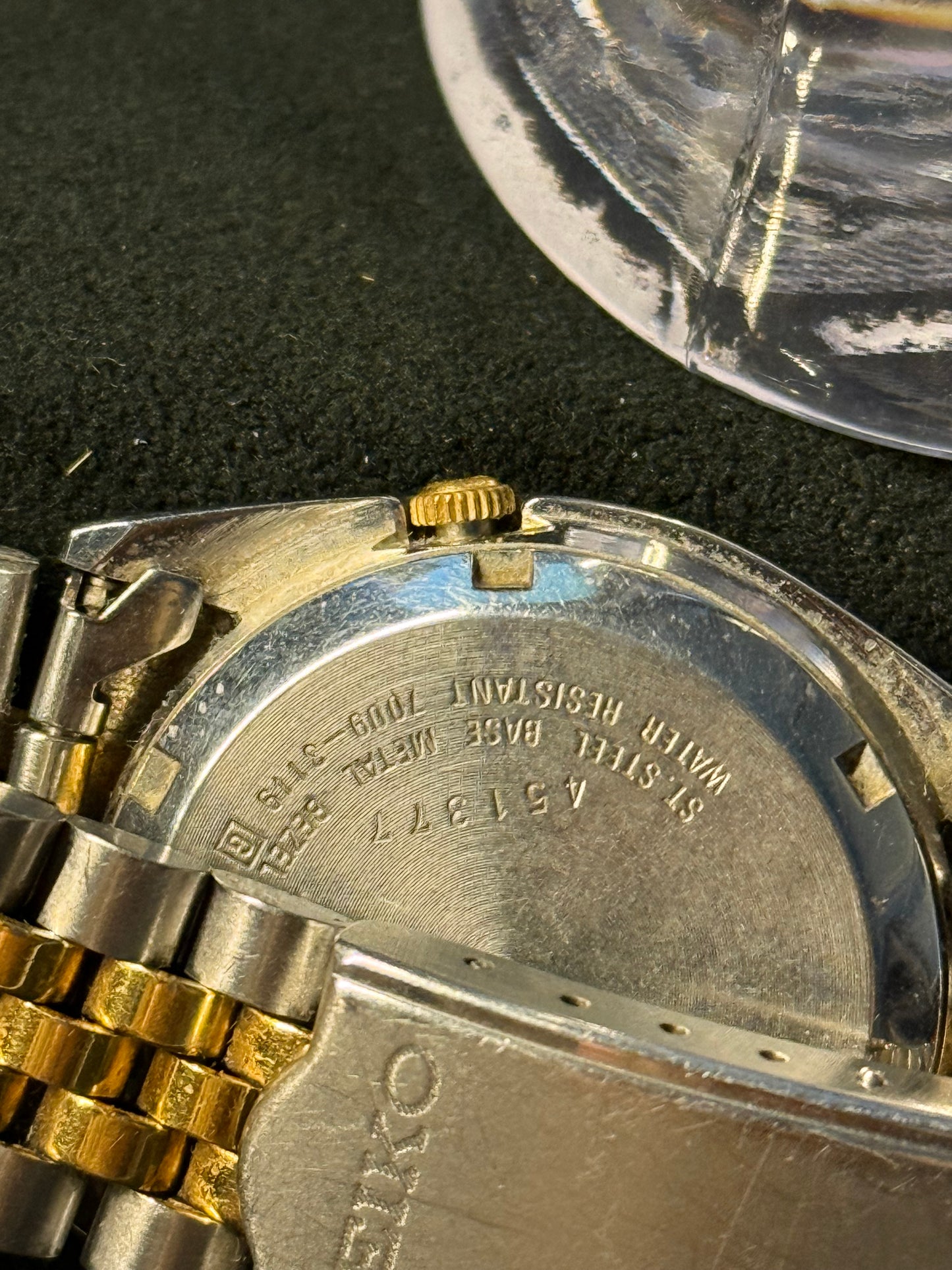 Vintage 1970's Seiko Automatic Two Tone Gold/Silver Watch