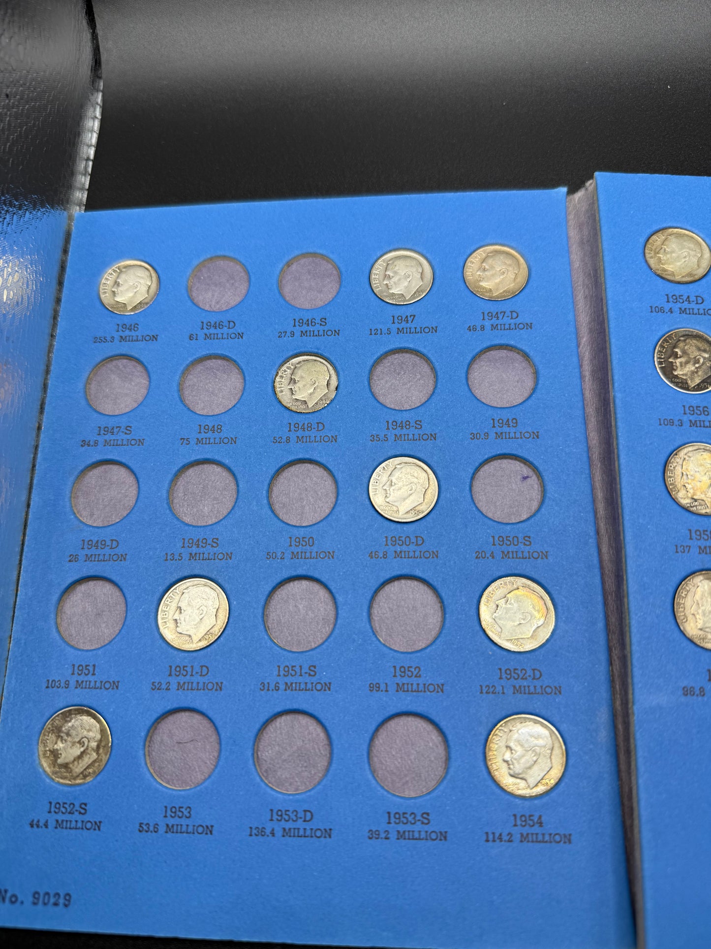 Whitman Folder Starting 1940: Roosevelt Dimes