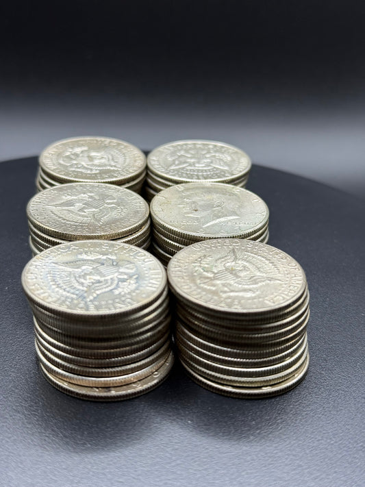 40% Silver Kennedy Half Dollars 60 pcs
