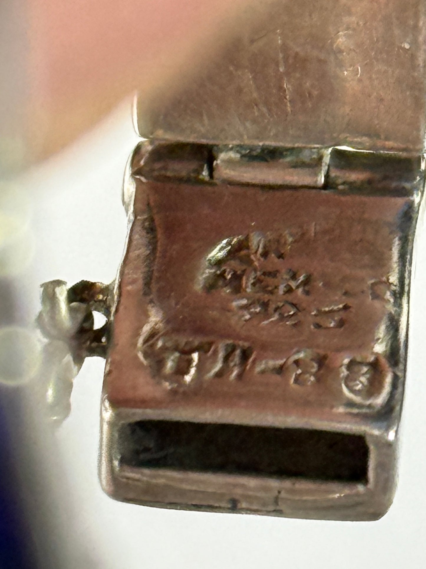 Vintage Azurite Necklace Sterling Silver Blue & Green Stones 18" Long Chain, Bracelet & Earrings