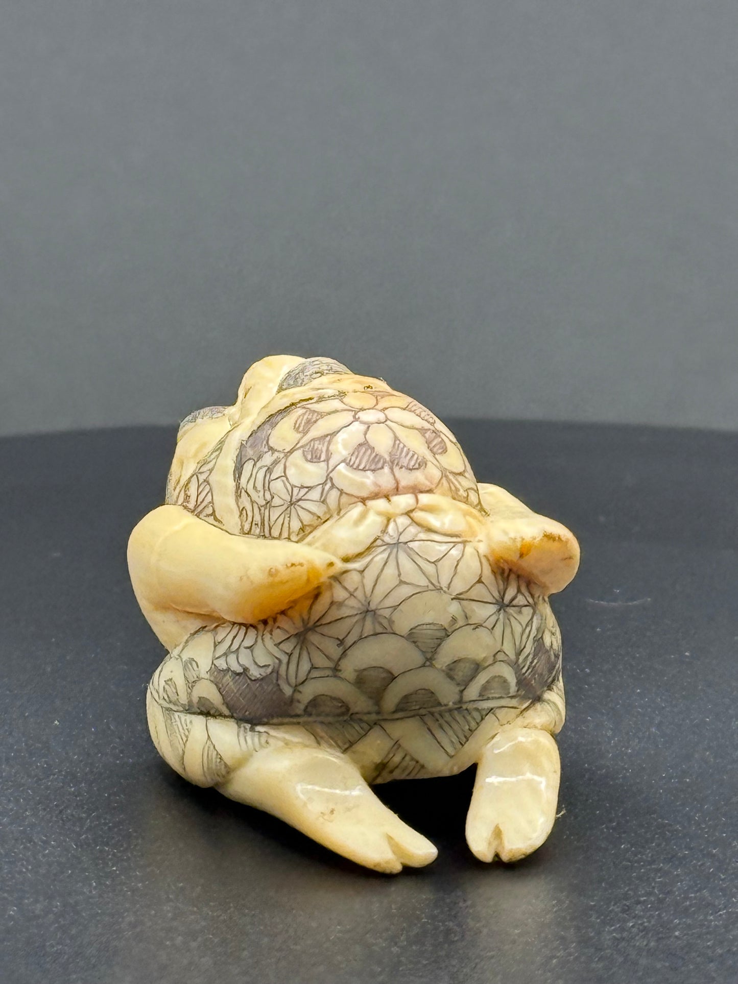 Erotic Carved And Stained Ivory Figure