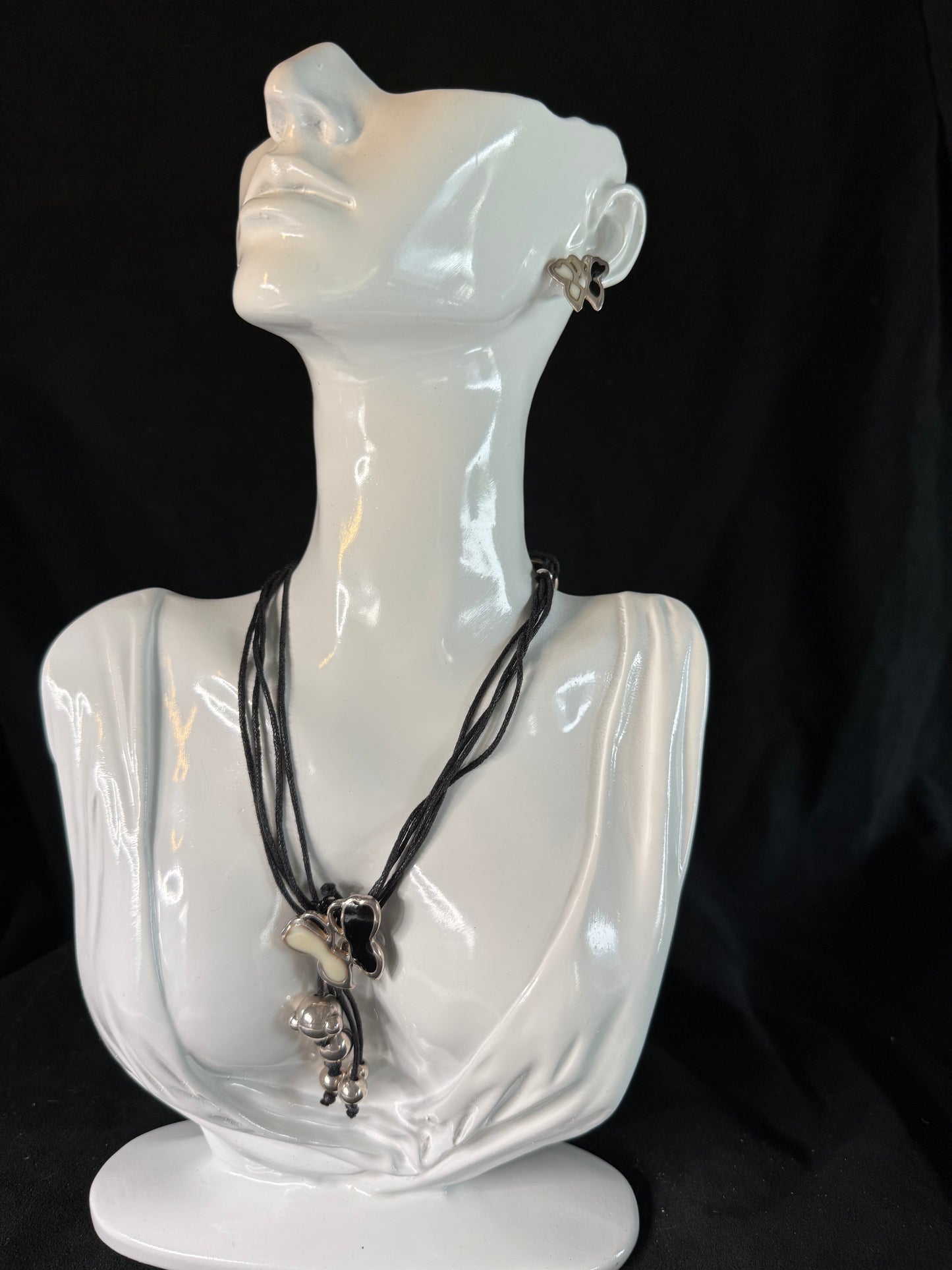 Butterfly Pendant and Earring set