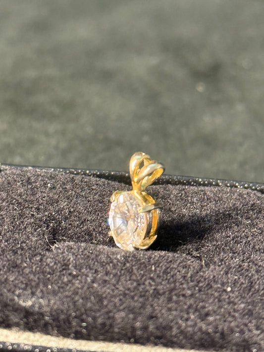 CZ and Gold Plated Pendant