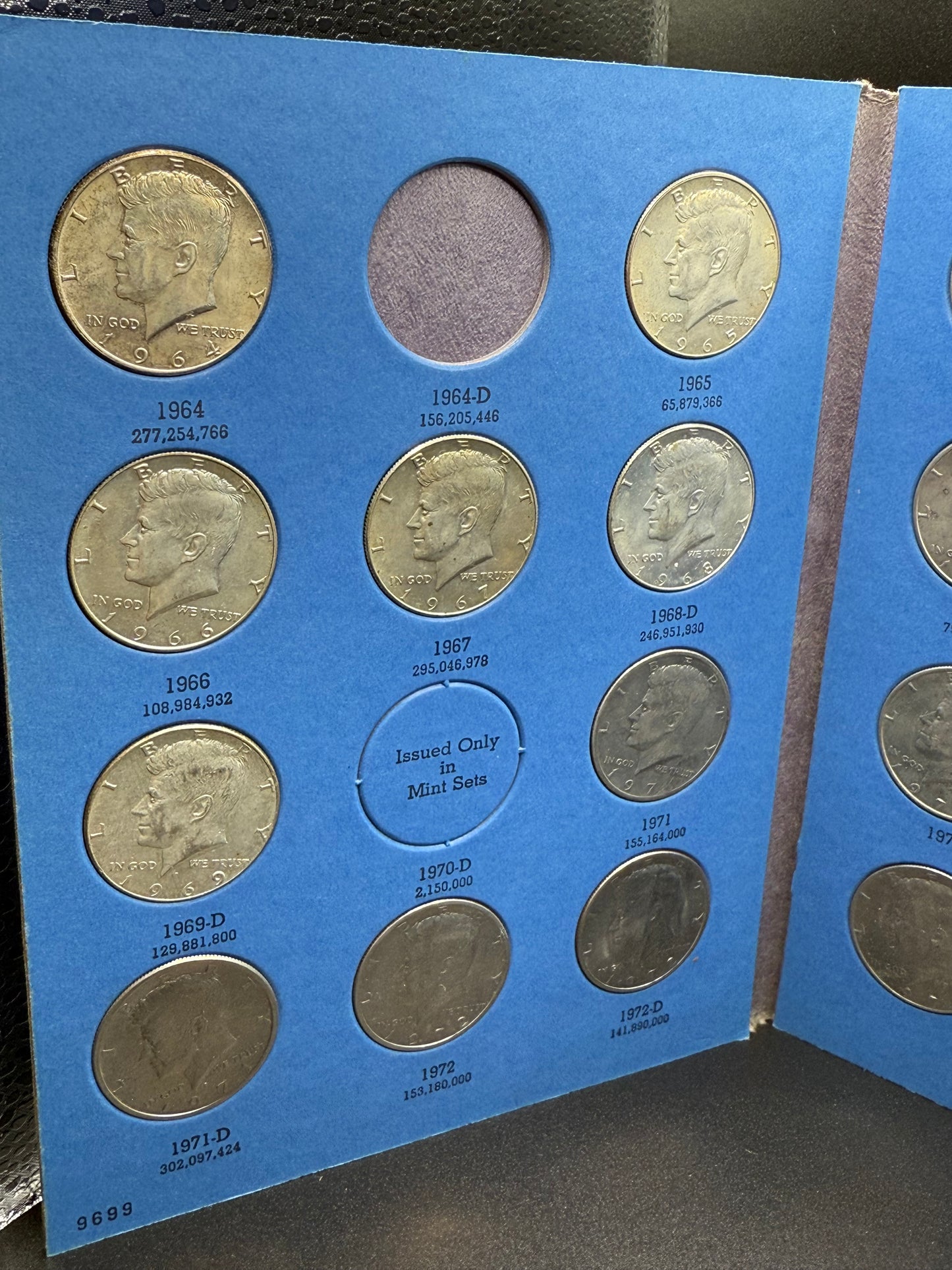 Kennedy Half Dollars set Starting 1961