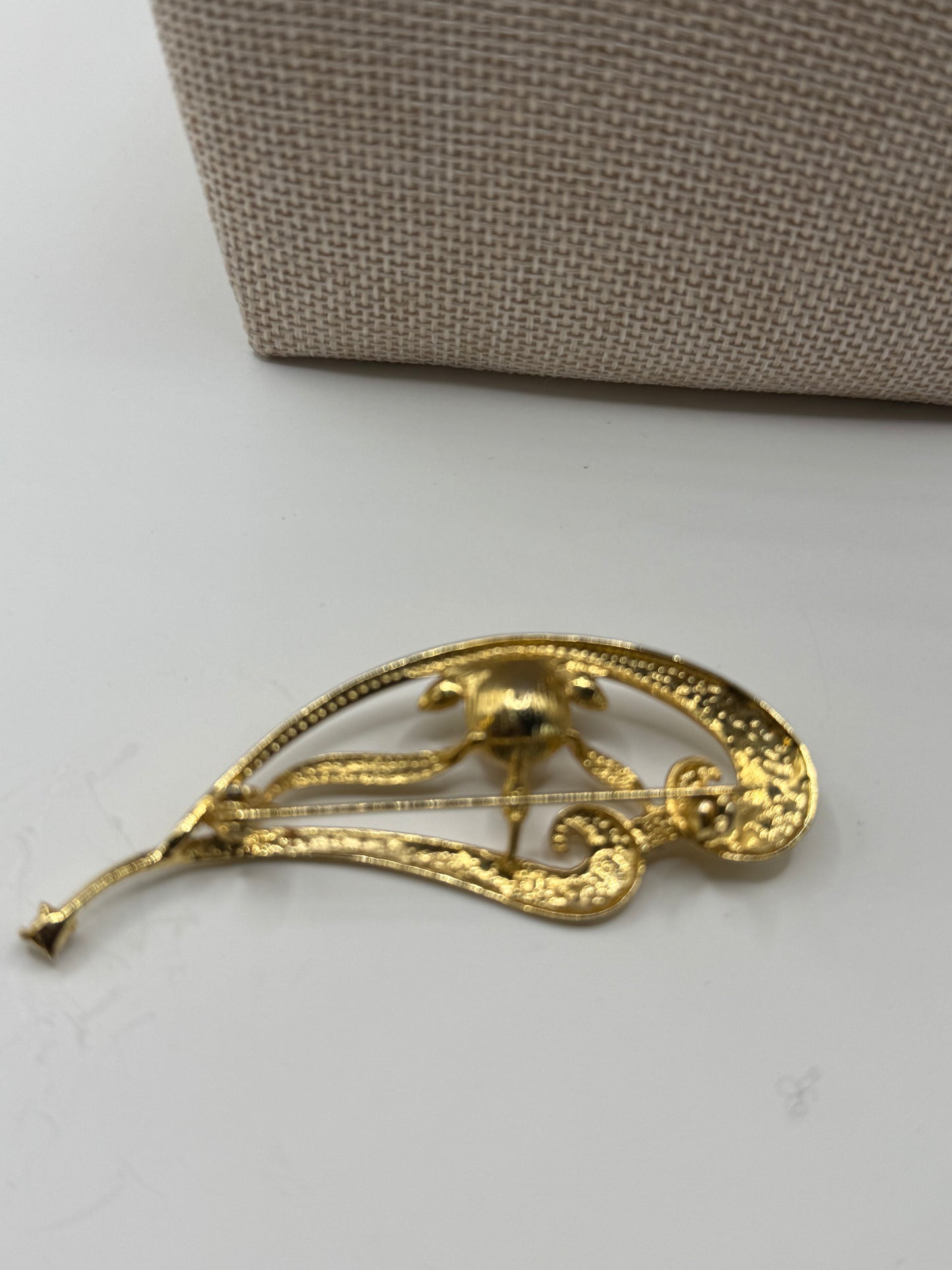 Gold Tone Costume Pin