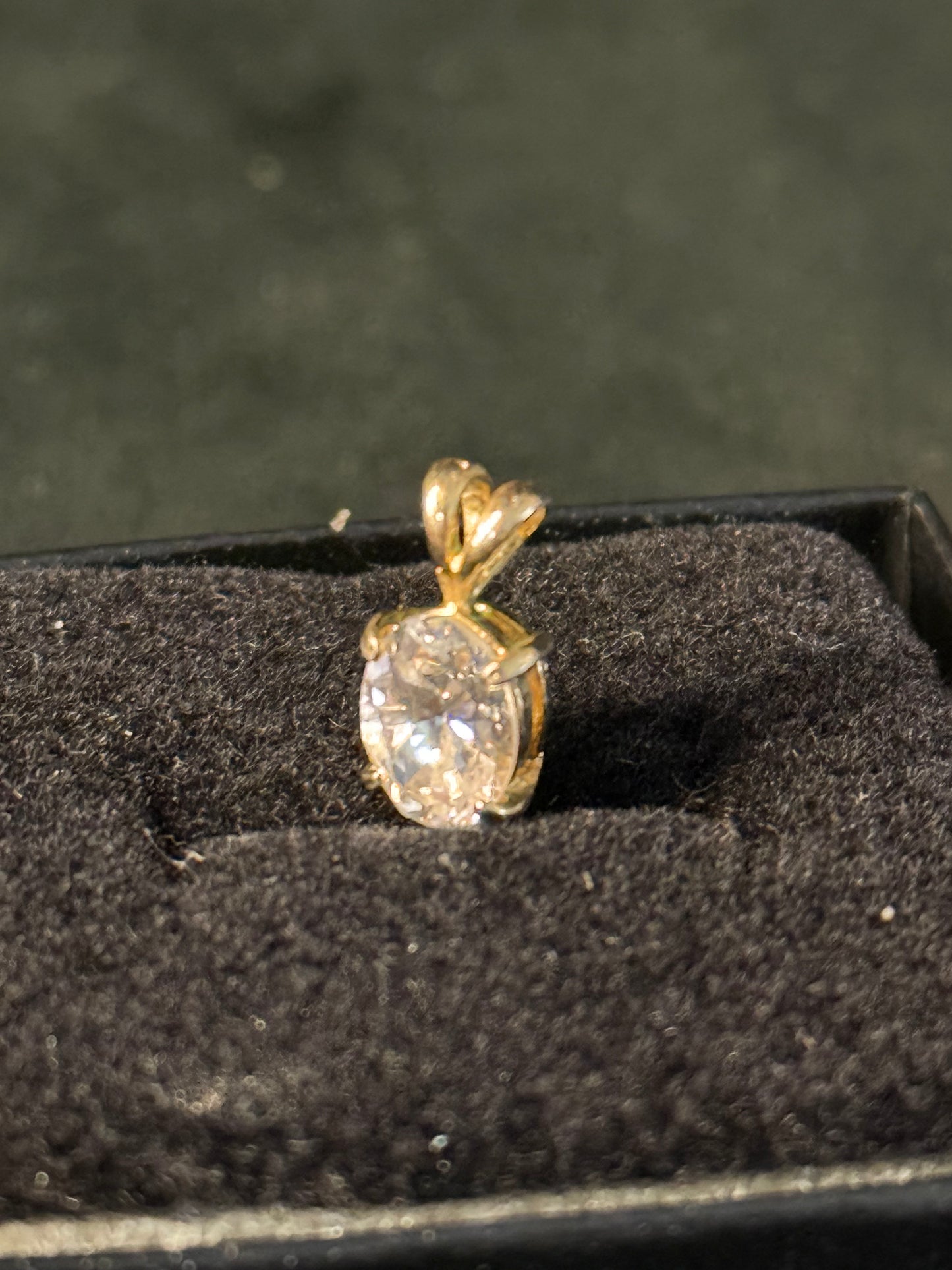 CZ and Gold Plated Pendant