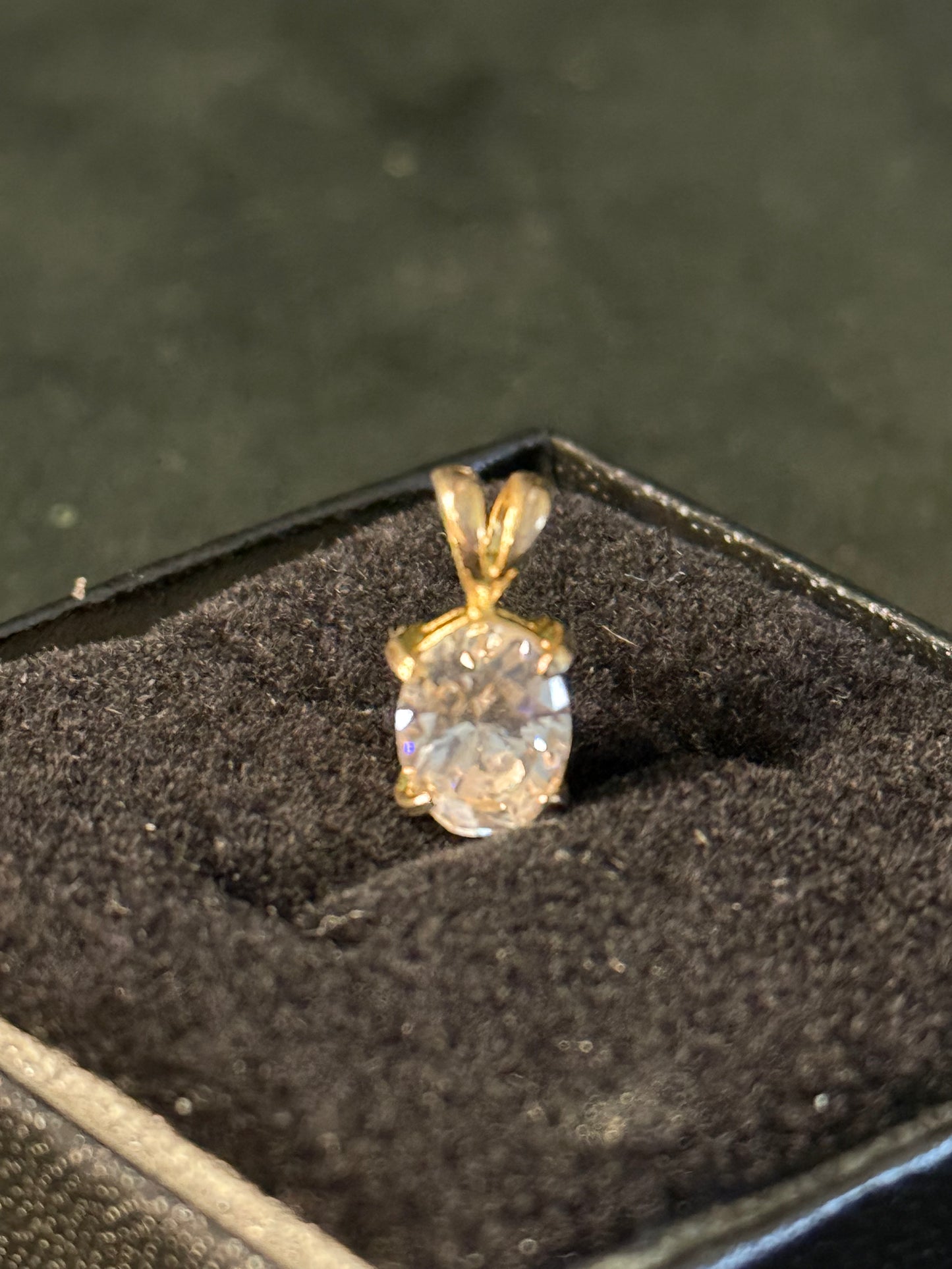 CZ and Gold Plated Pendant