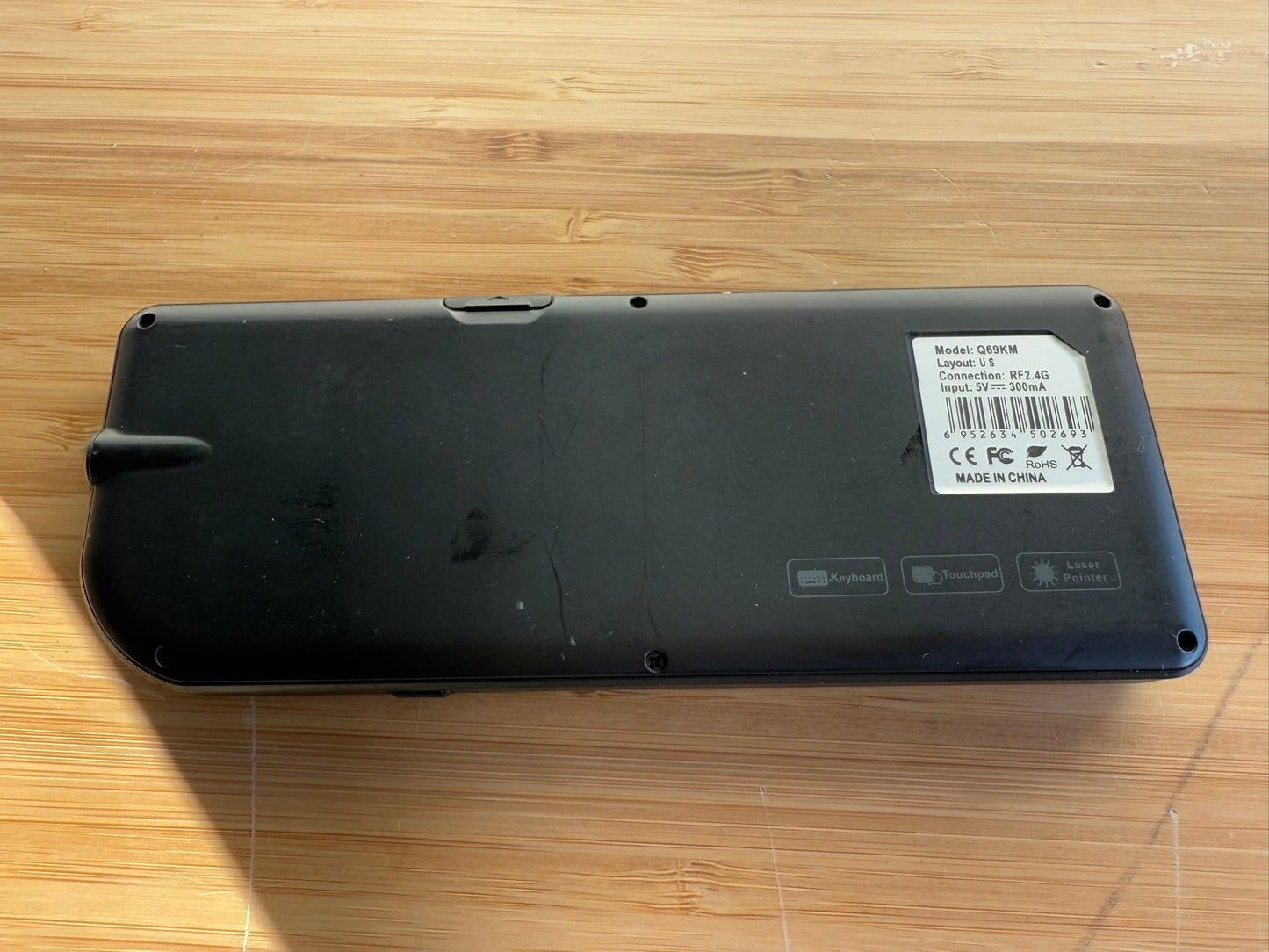 Miniature Wireless USB Keyboard with Touchpad