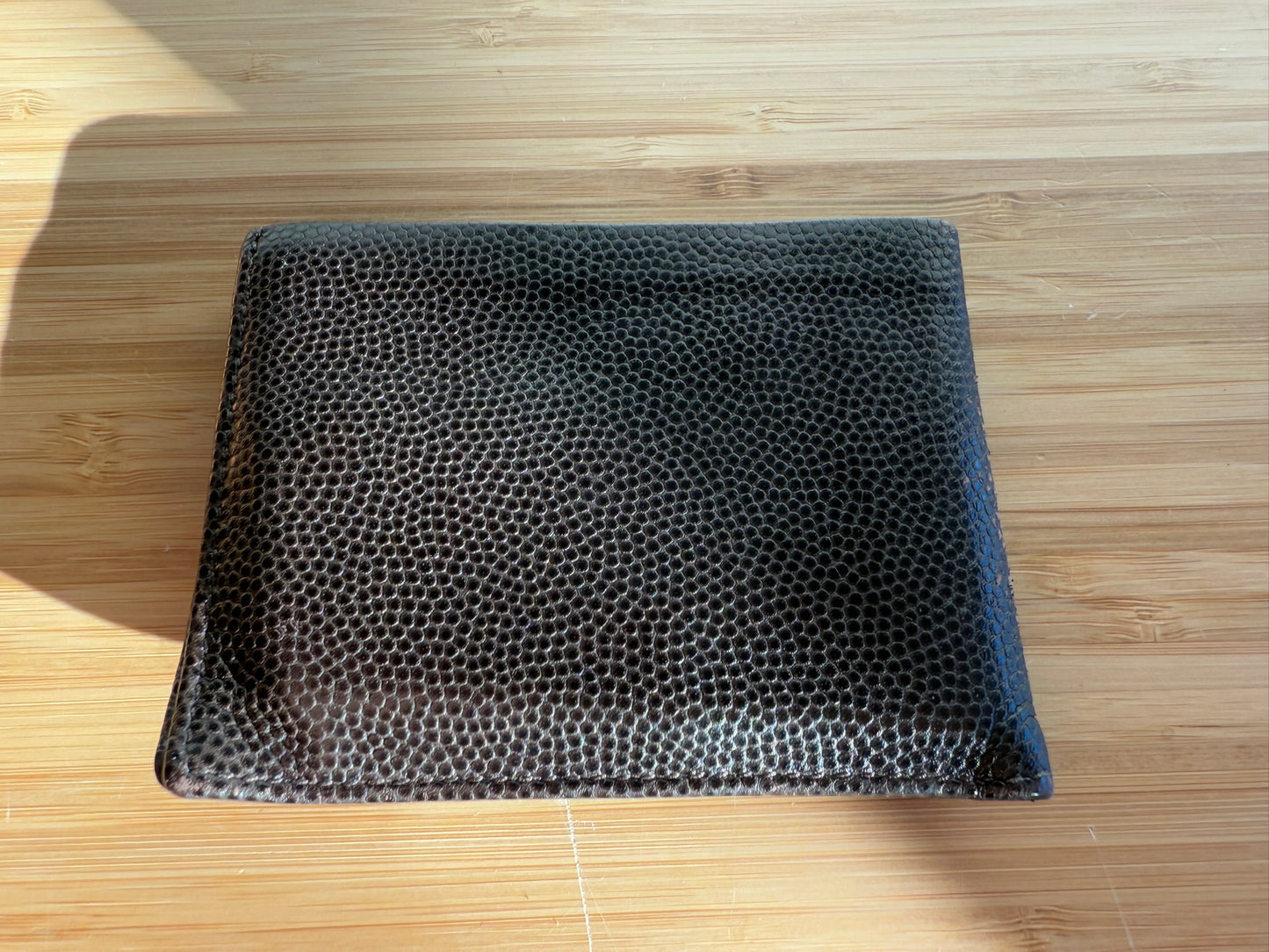 Salvatore Ferragamo - Men's Double Gancini Pebbled Leather Brown